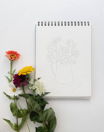 Country Life Watercoloring Book