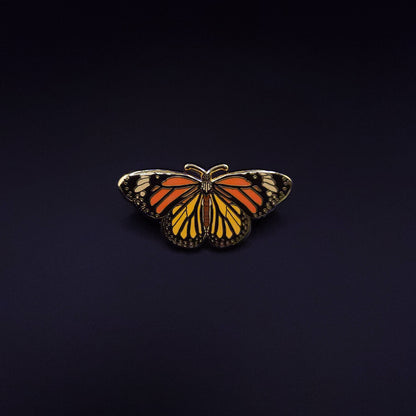 Leo - Zodiac Butterfly and Moth Pins- Monarch Butterfly