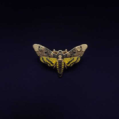 Aries - Zodiac Butterfly and Moth Pins- Deaths Head Hawkmoth