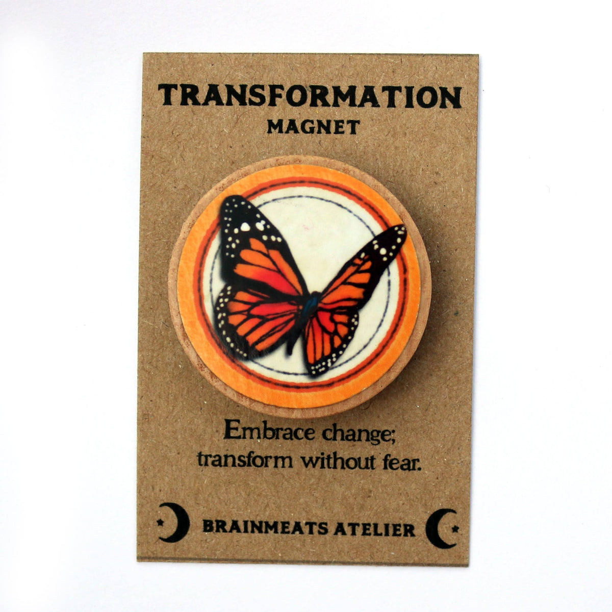 Transformation Magnet – Monarch Butterfly Token for Growth