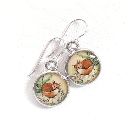 Fox Silver Earring