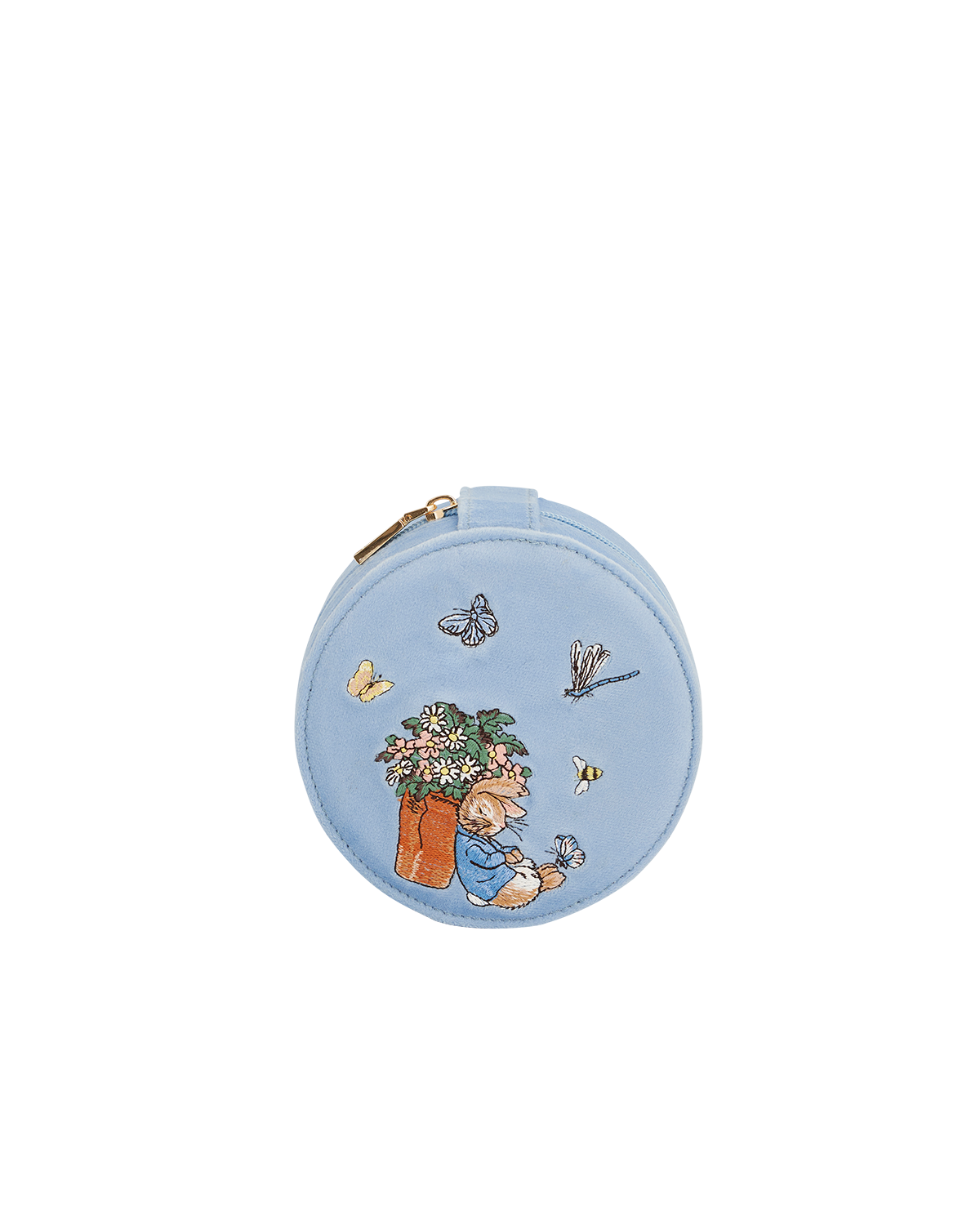 Fable x Peter Rabbit Blue Embroidered Circle Jewellery Box