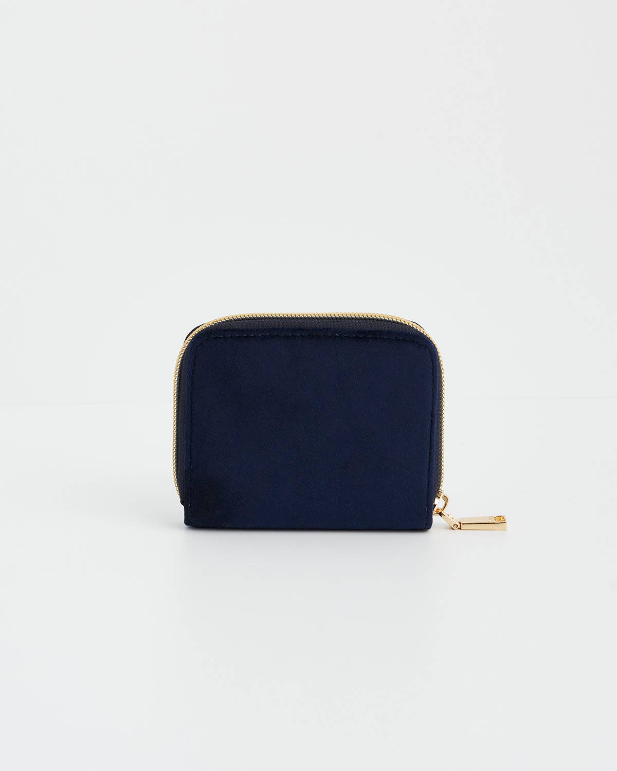 Floral Navy Velvet Wallet