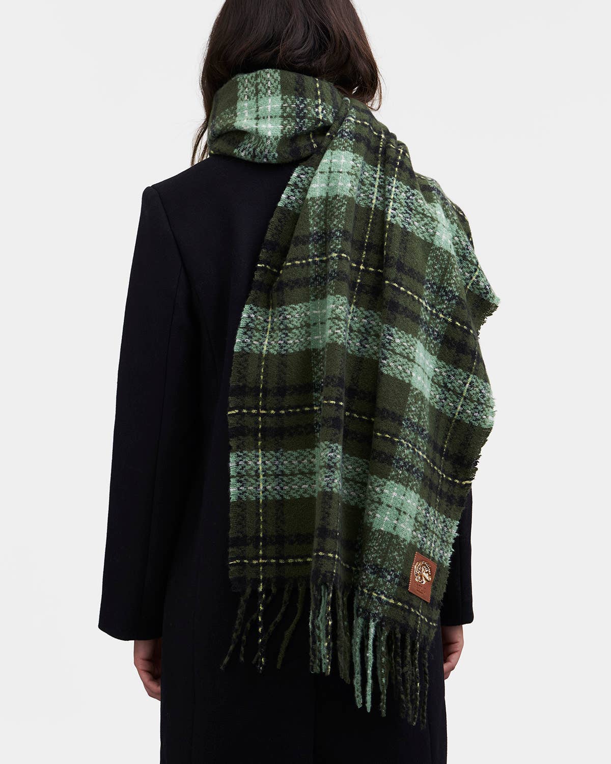 Cathy Green Boucle Scarf