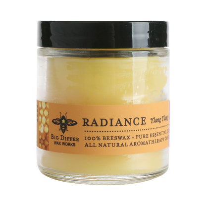 Apothecary Glass Candle – Pure Beeswax Aromatherapy – 3.2oz
