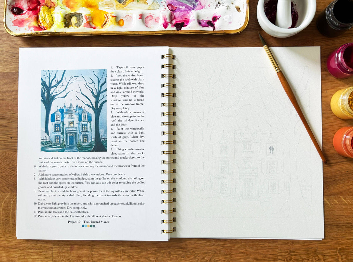 Halloween Volume 2 Watercolor Workbook
