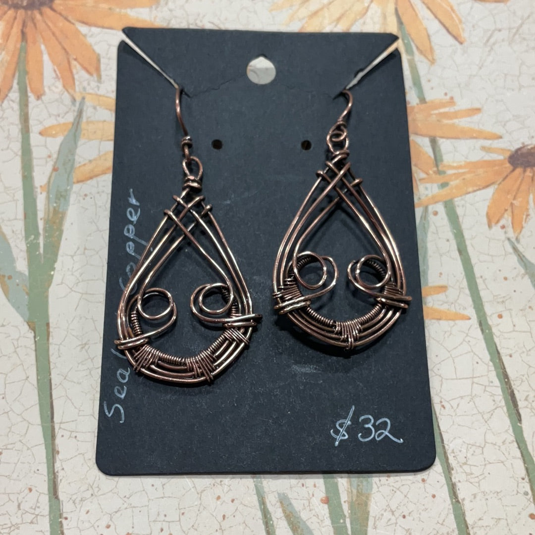 Ornate Wire Wrapped Earrings