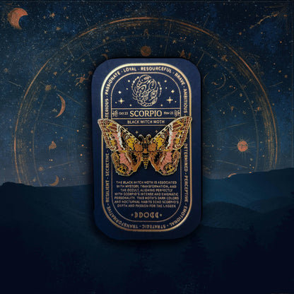 Scorpio - Zodiac Butterfly and Moth Collection - Black Witch