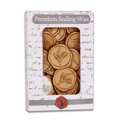 Botanical Adhesive Wax Seal Stickers 1 1/4" - 25 Pk