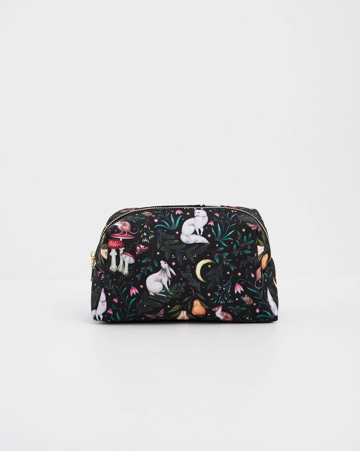Niva Print Cosmetic Pouch in Green