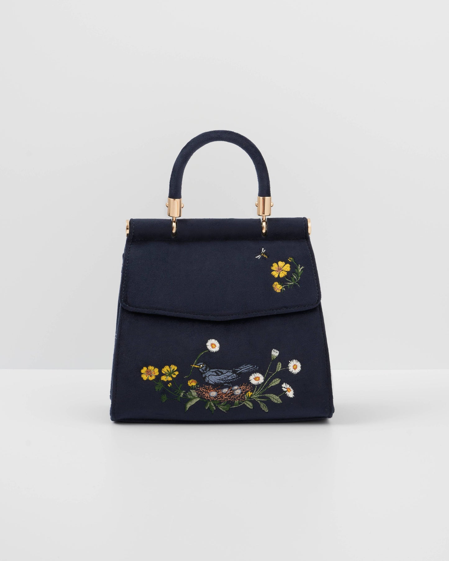 FABLE Blackbird Mini Velvet Tote