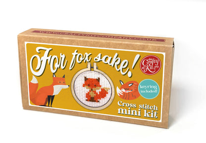 'For Fox Sake!' Mini Matchbox Cross Stitch Kit