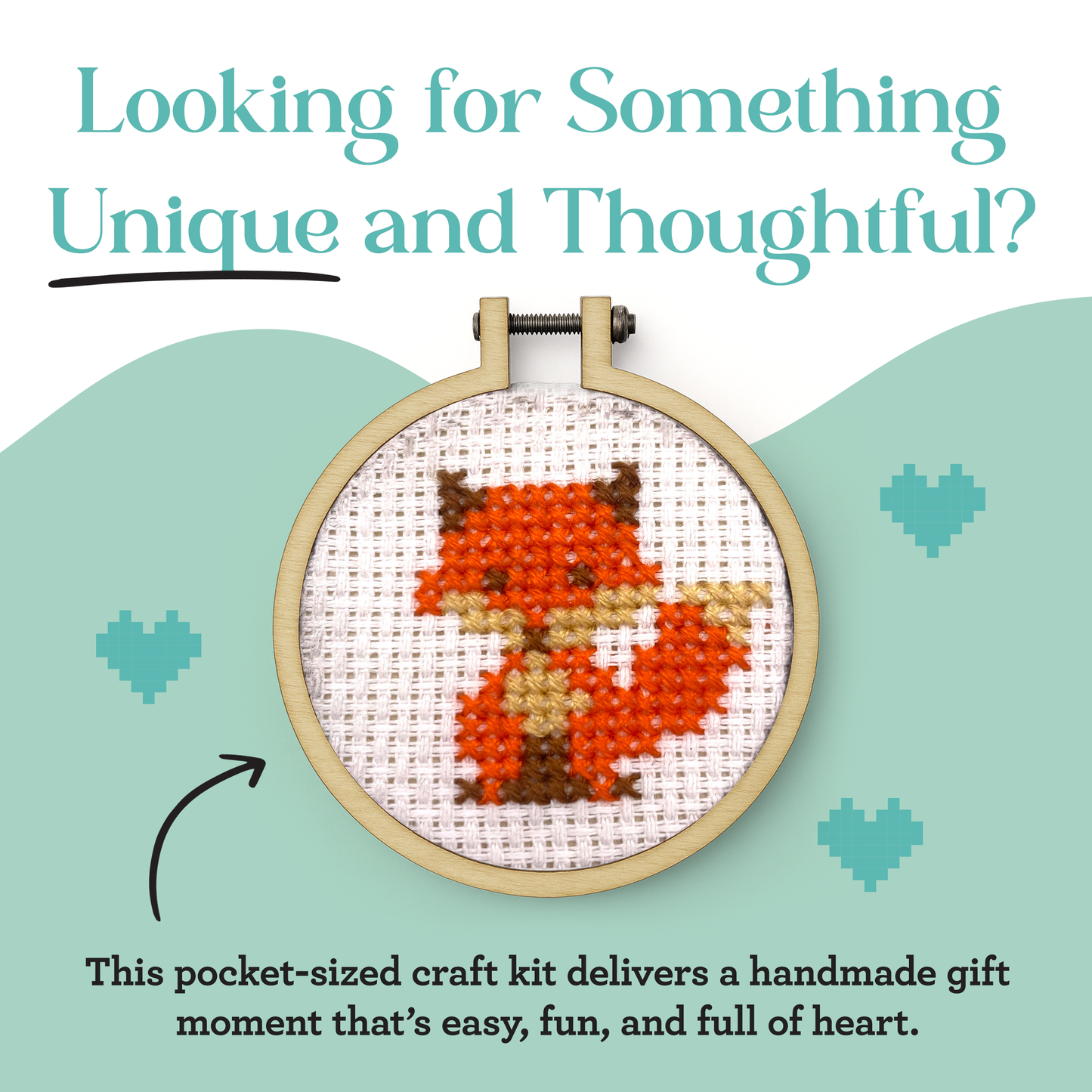 'For Fox Sake!' Mini Matchbox Cross Stitch Kit