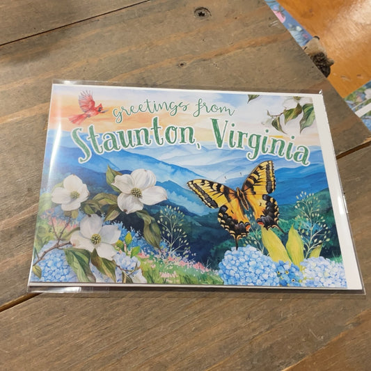 Greetings From Staunton, Virginia Postcard