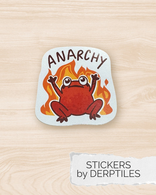 Anarchy Frog Sticker