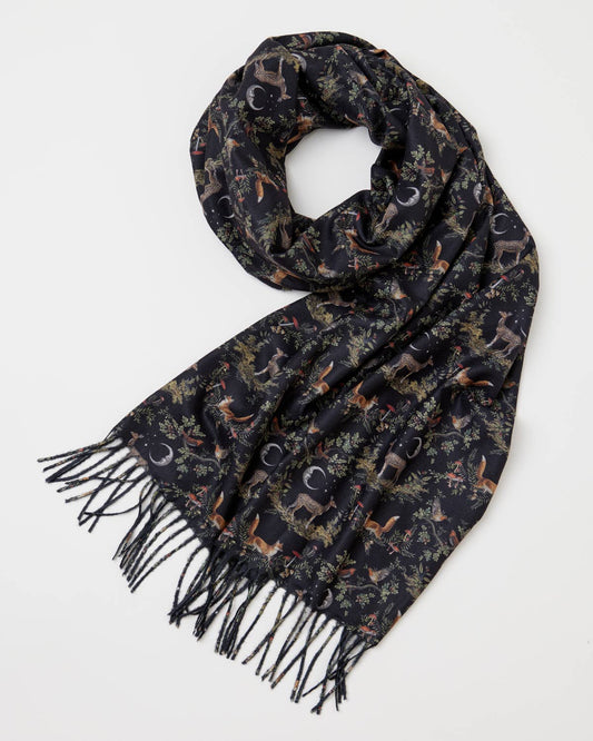 A Night's Tale Woodland Heavyweight Scarf (Midnight