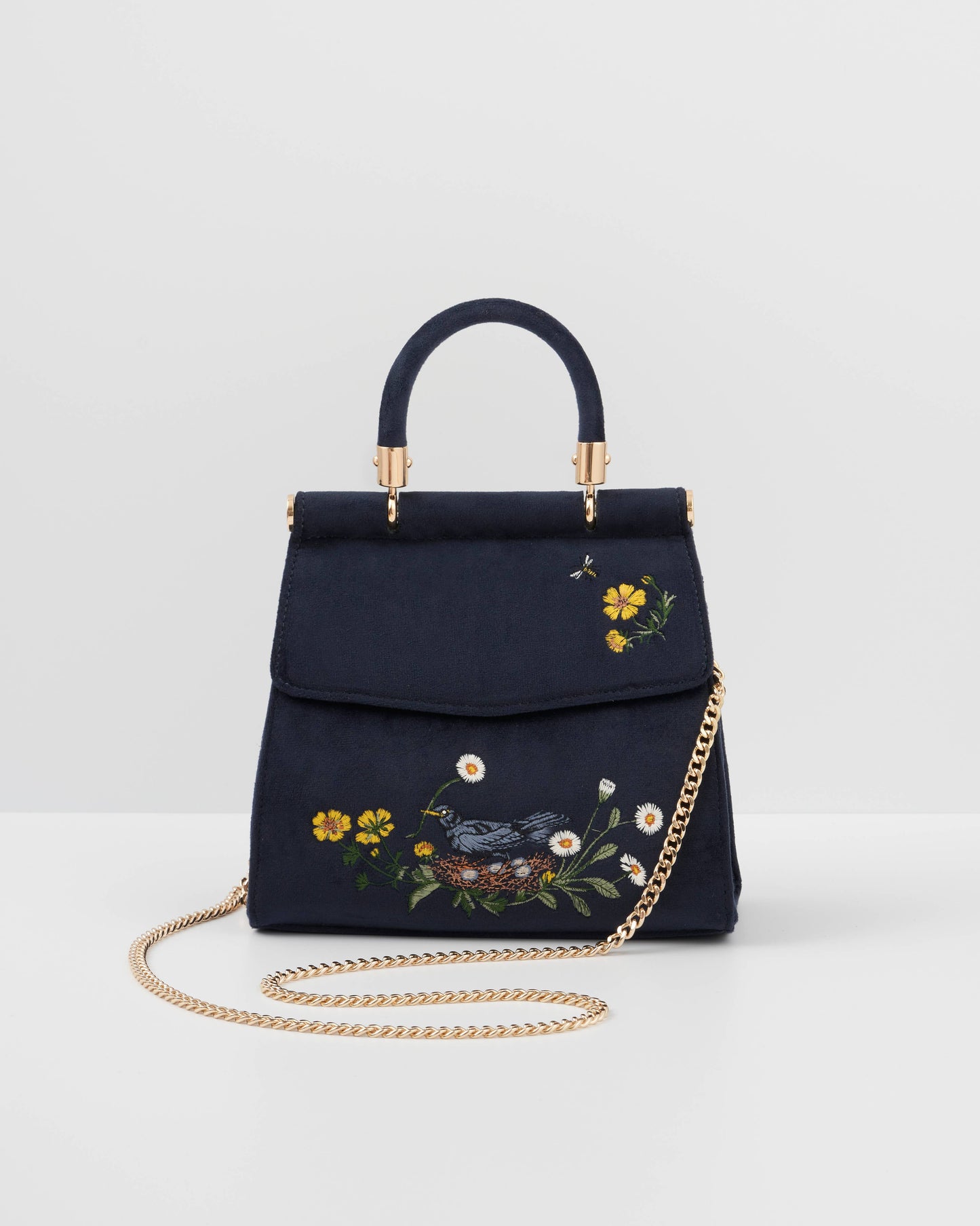 FABLE Blackbird Mini Velvet Tote