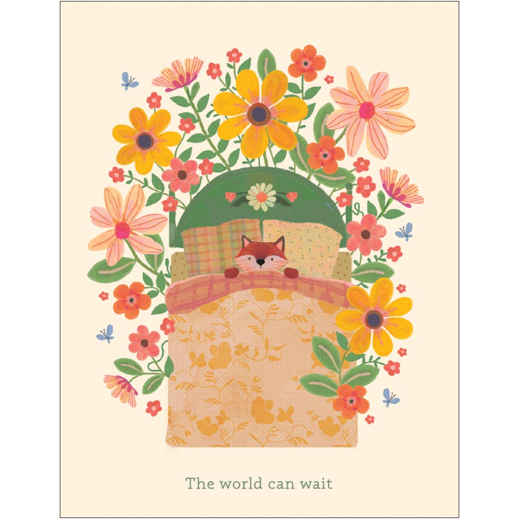 Cozy Fox Sick Day Get Well Card