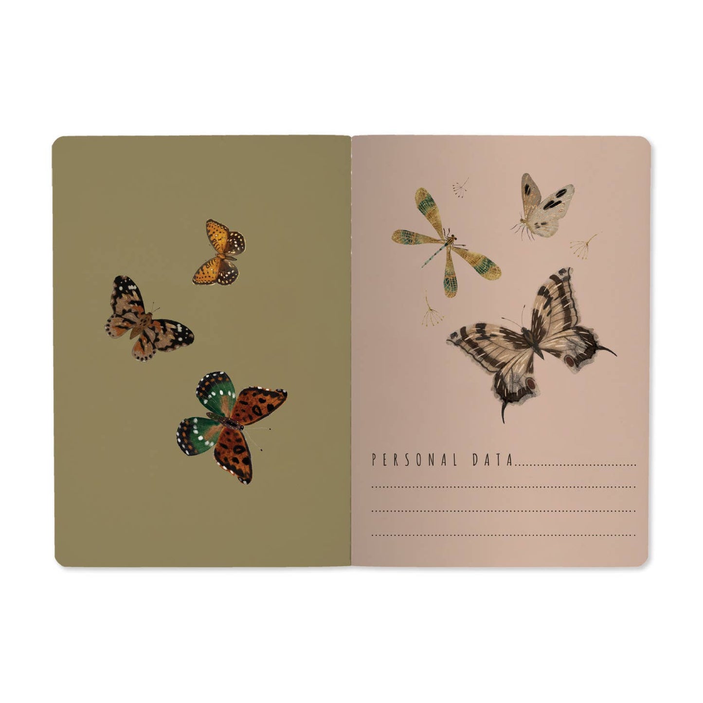 Butterflies and Berries (A5 Notebook)