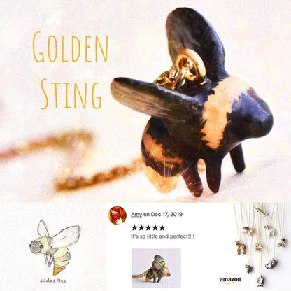 Midas Bee Necklace