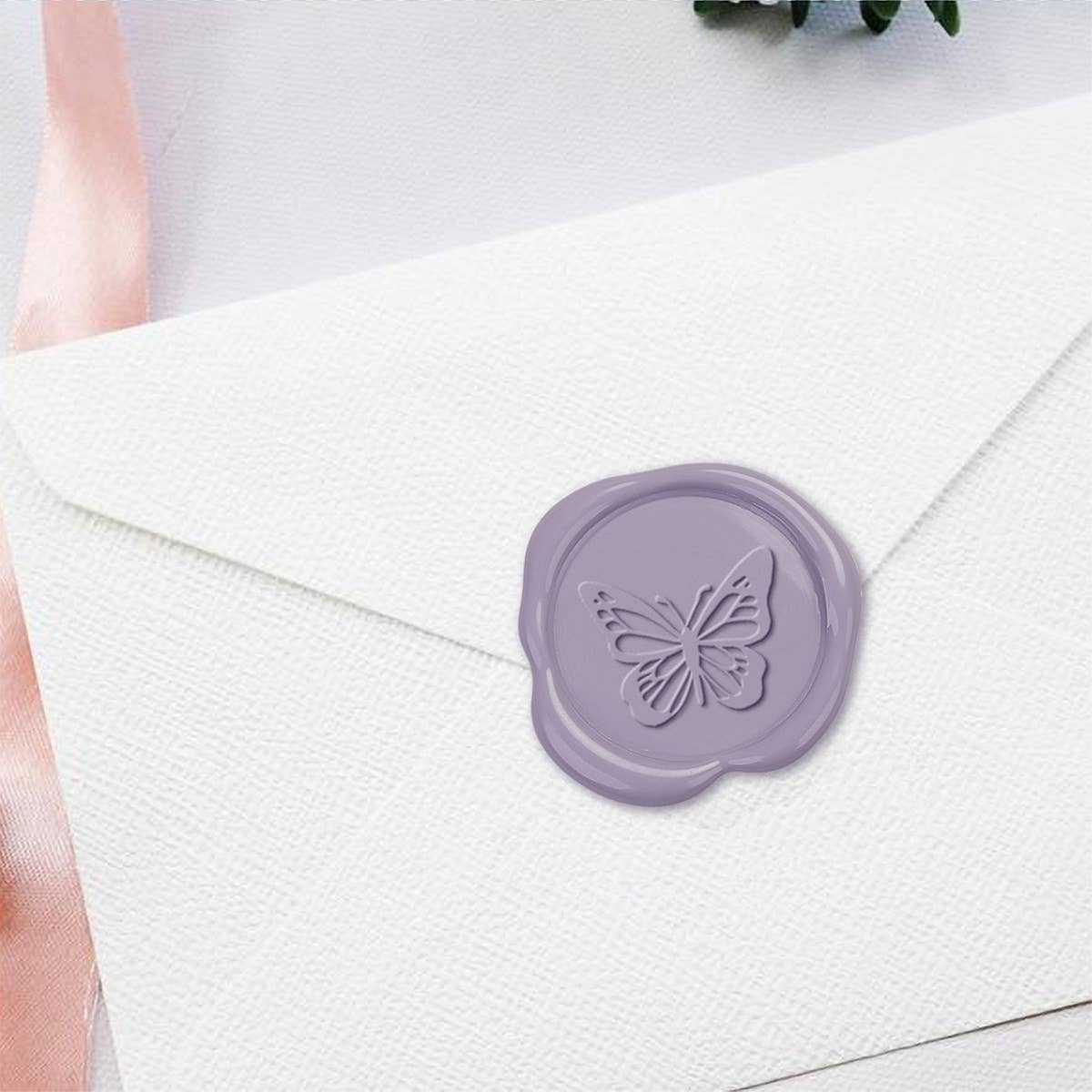 Butterfly Adhesive Wax Seal Stickers 1 1/4" - 25 Pk-*NEW*
