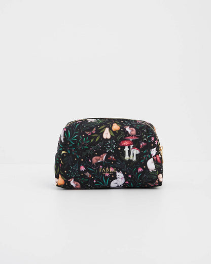 Niva Print Cosmetic Pouch in Green