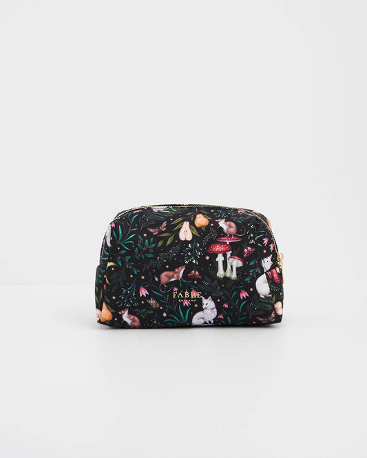 Niva Print Cosmetic Pouch in Green
