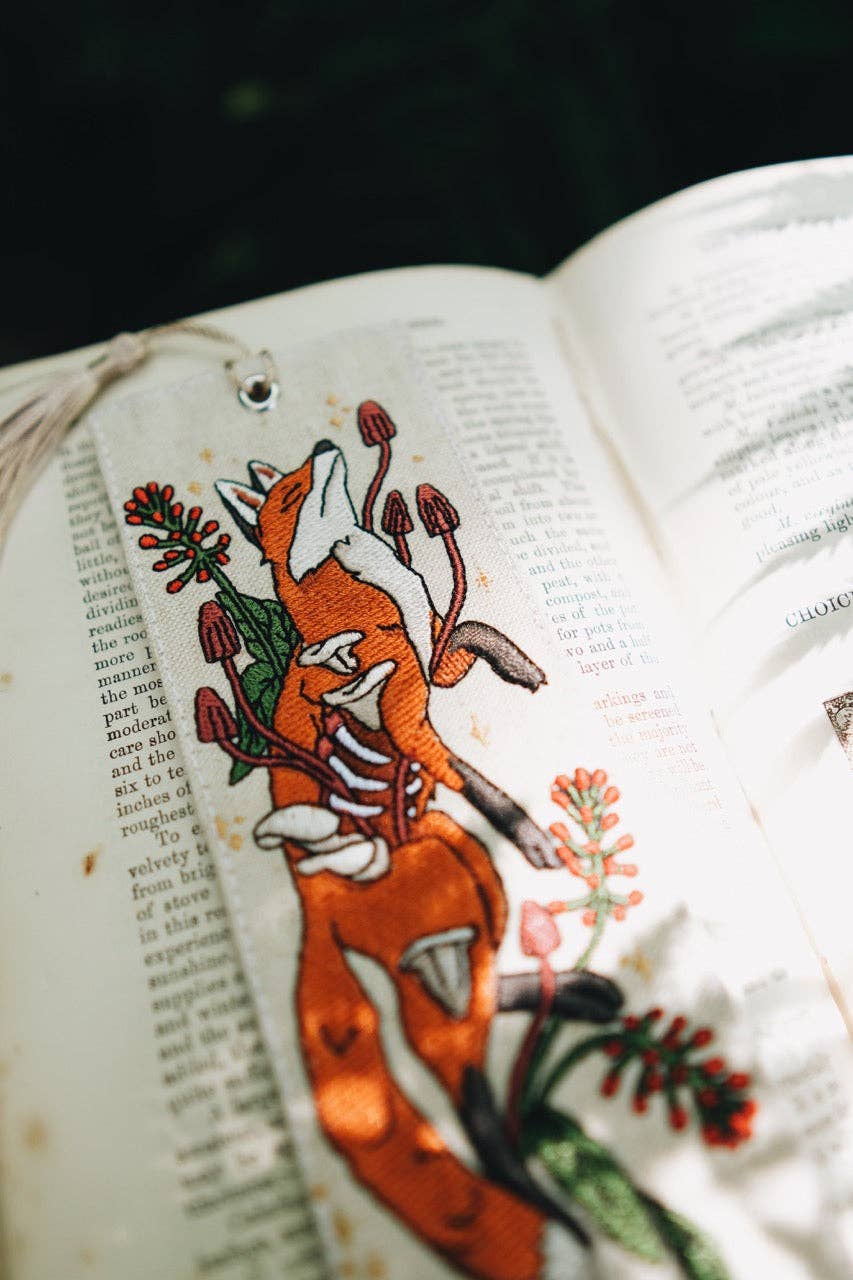 Autumn Fox | Embroidered Bookmark