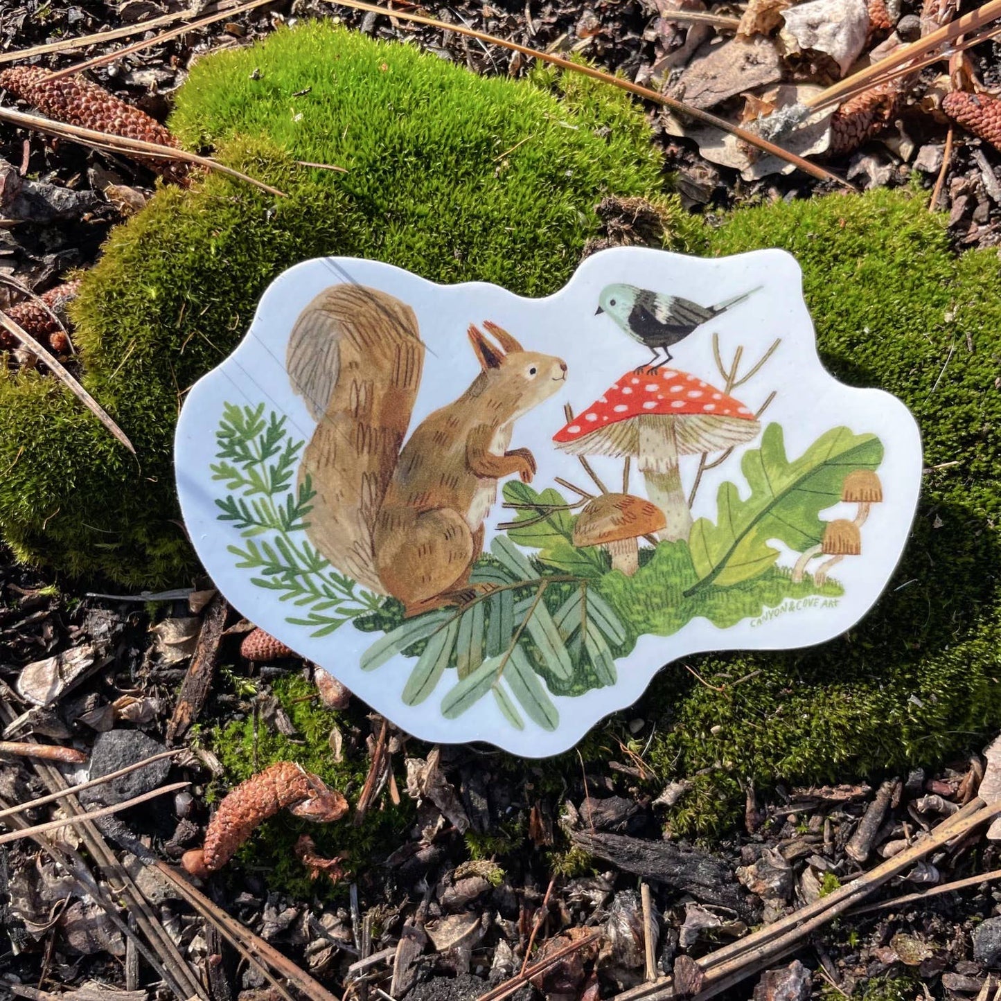 Forage Squirrel Sticker