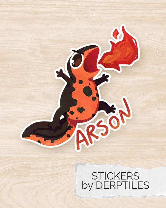 Arson Firebelly Newt Sticker
