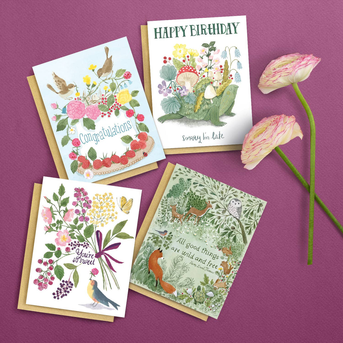 Wild & Free Forest Birthday Card