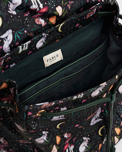 Flora Niva Print Backpack in Green