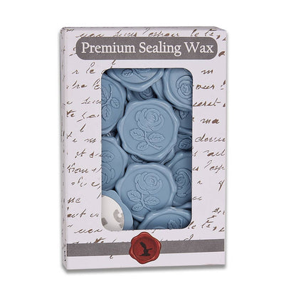 Rose Adhesive Wax Seal Stickers 1 1/4" - 25 Pk