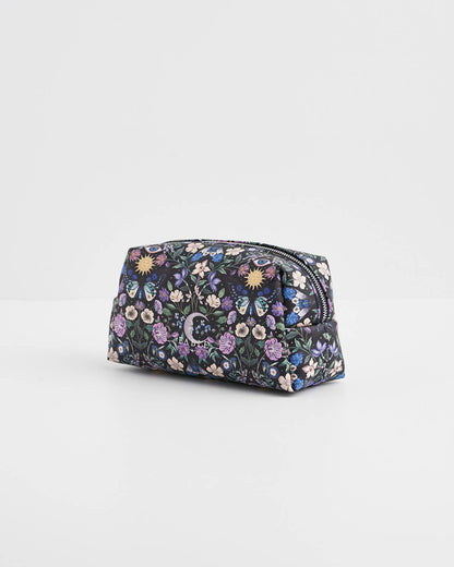 Selene Print Cosmetic Pouch in Navy