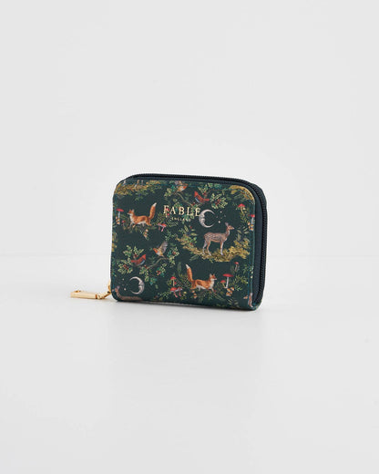Into the Woods Green Small Wallet