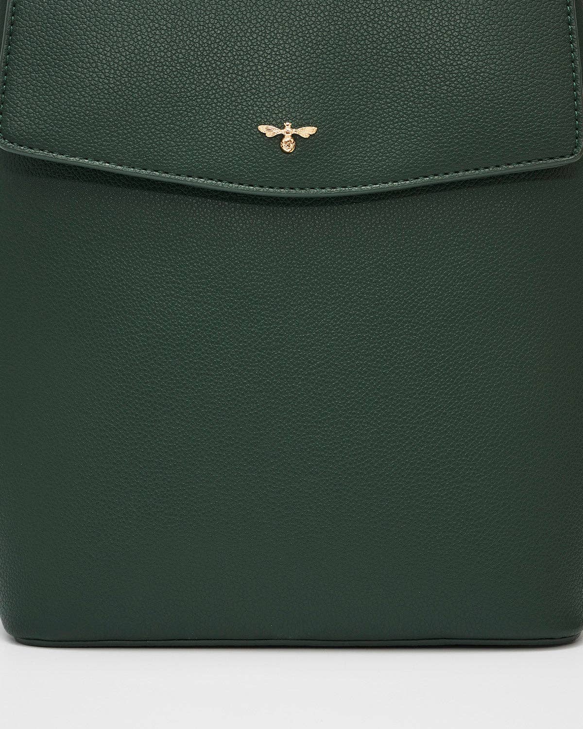 Laura Small Backpack in Forest Green