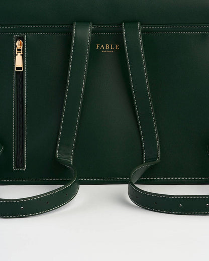 Into the Woods Green Large Satchel Backpack