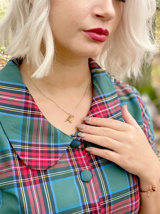 Collar de petirrojo esmaltado FABLE