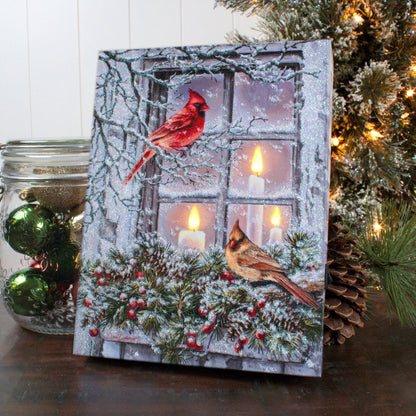 Together for Christmas 8x6 Lighted Tabletop Canvas