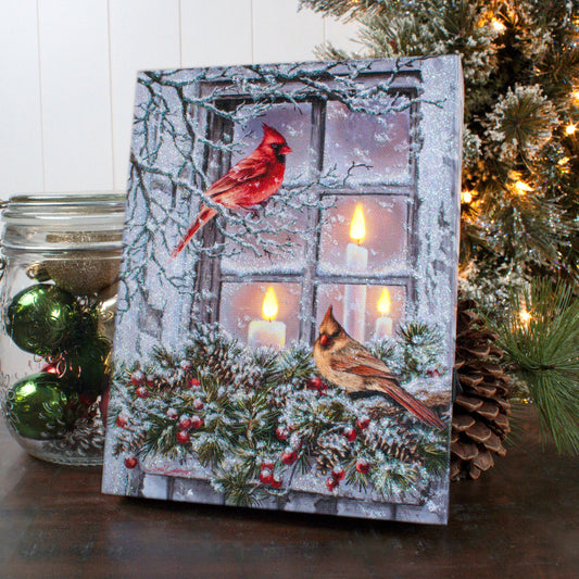 Together for Christmas 8x6 Lighted Tabletop Canvas