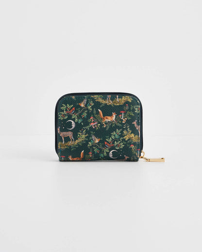 Into the Woods Green Small Wallet
