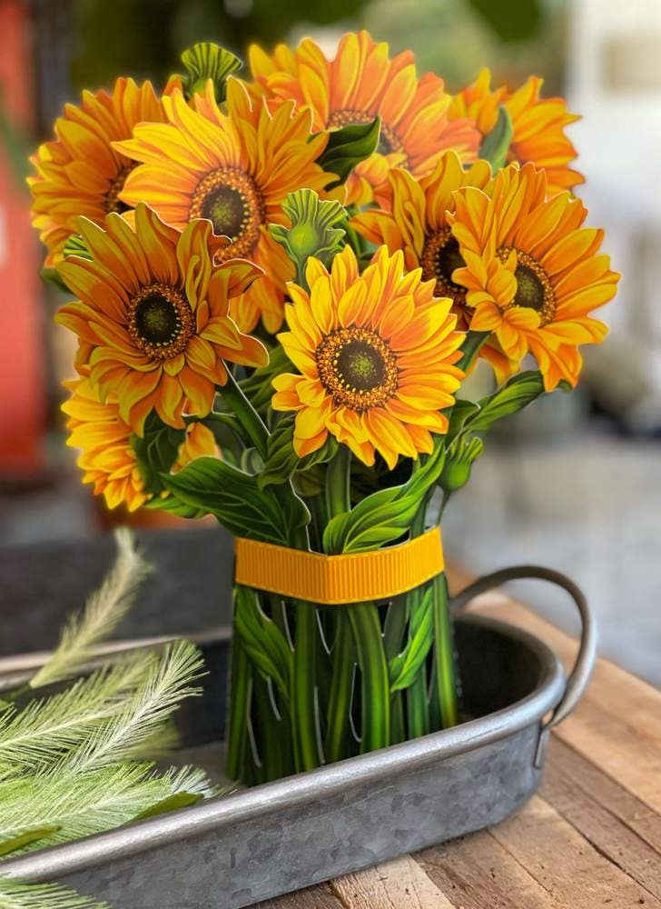 Sunflowers Pop-up Greeting Card