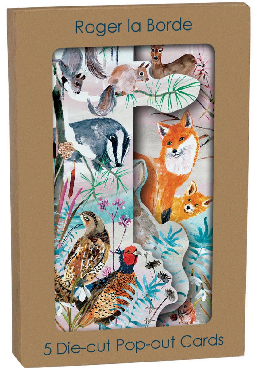 Wild Winter's Song Fox Tri-fold Card Pack