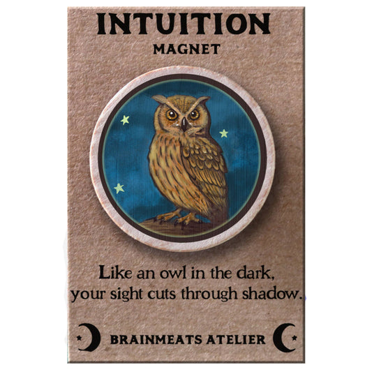 Intuition Magnet – Owl Token for Vision & Clarity