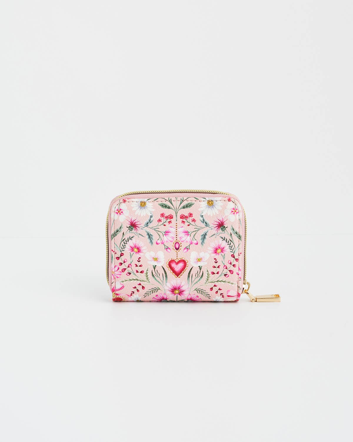 Floral Heart Pink Wallet