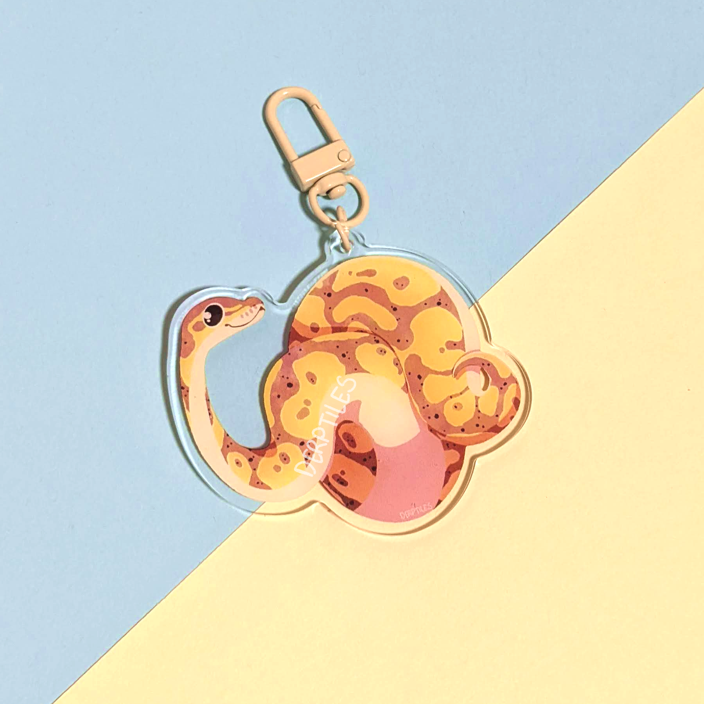 Charm acrílico de pitón bola