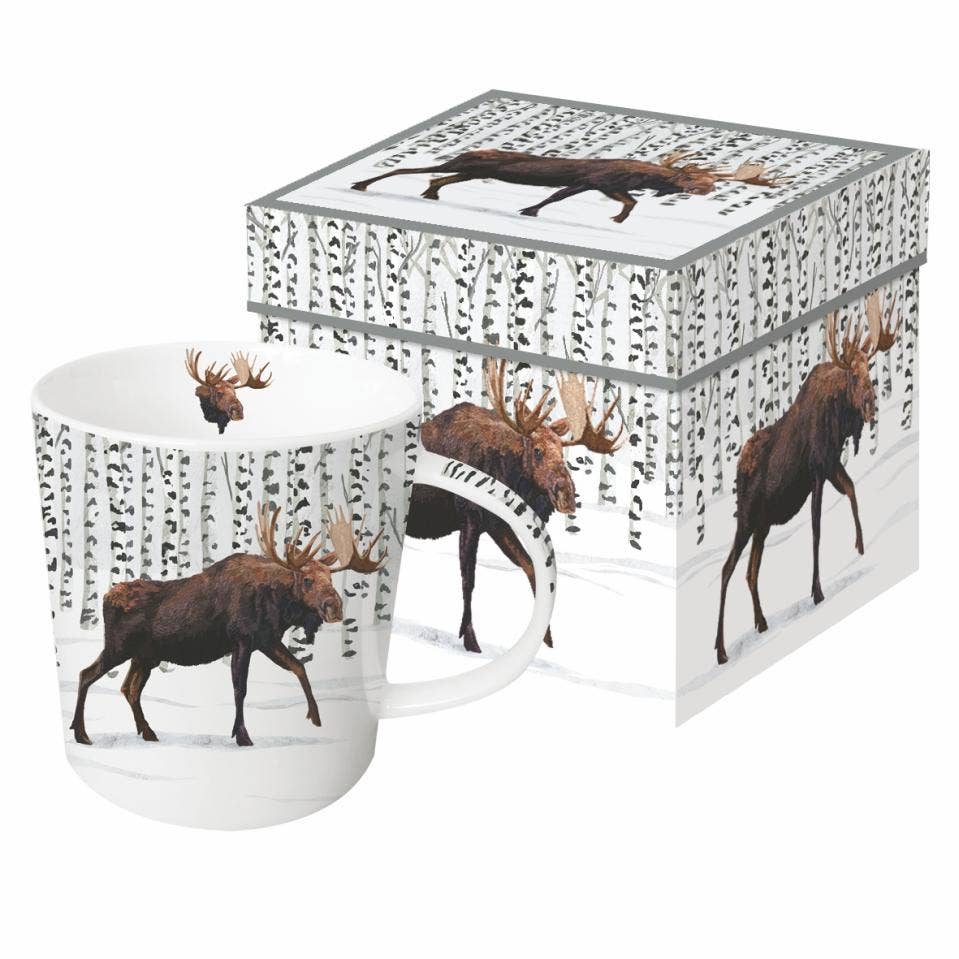 Mug in a Gift Box - Wilderness Moose