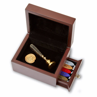 Wood Travel Box for Wax Seal Accessories
