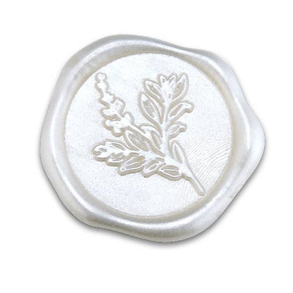 Botanical Adhesive Wax Seal Stickers 1 1/4" - 25 Pk