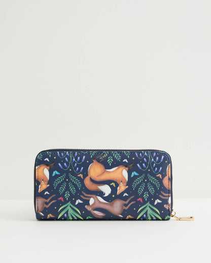 Hare & Fox Wallet (Navy) (Catherine Rowe x Fable Collection)